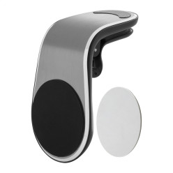 Magvent zilver  auto mobiele telefoon houder 