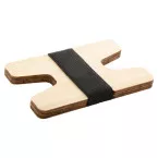 Wolly naturelle  porte-cartes en bambou 
