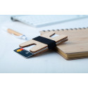 Wolly natural  bamboo card holder wallet 
