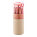Gallery 12 rouge naturelle set de 12 crayons de couleur 