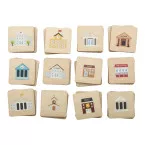 Immermor natural  memory game, buildings 