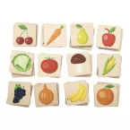 Immermor natural  memory game, fruits and veggies 