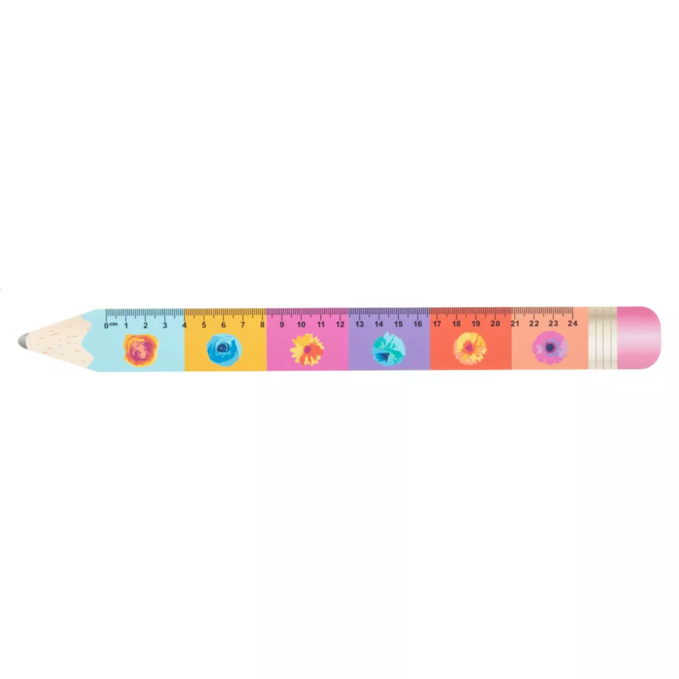 Sharpy 24 white  24 cm ruler, pencil 
