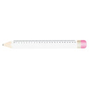 Sharpy 24 wit  liniaal van 24 cm, potlood 