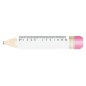 Sharpy 12 blanc  Règle 12cm en forme de crayon