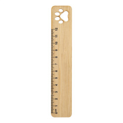 Rooler natural  bamboo ruler, paw 