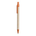 Wepel orange natural ballpoint pen 