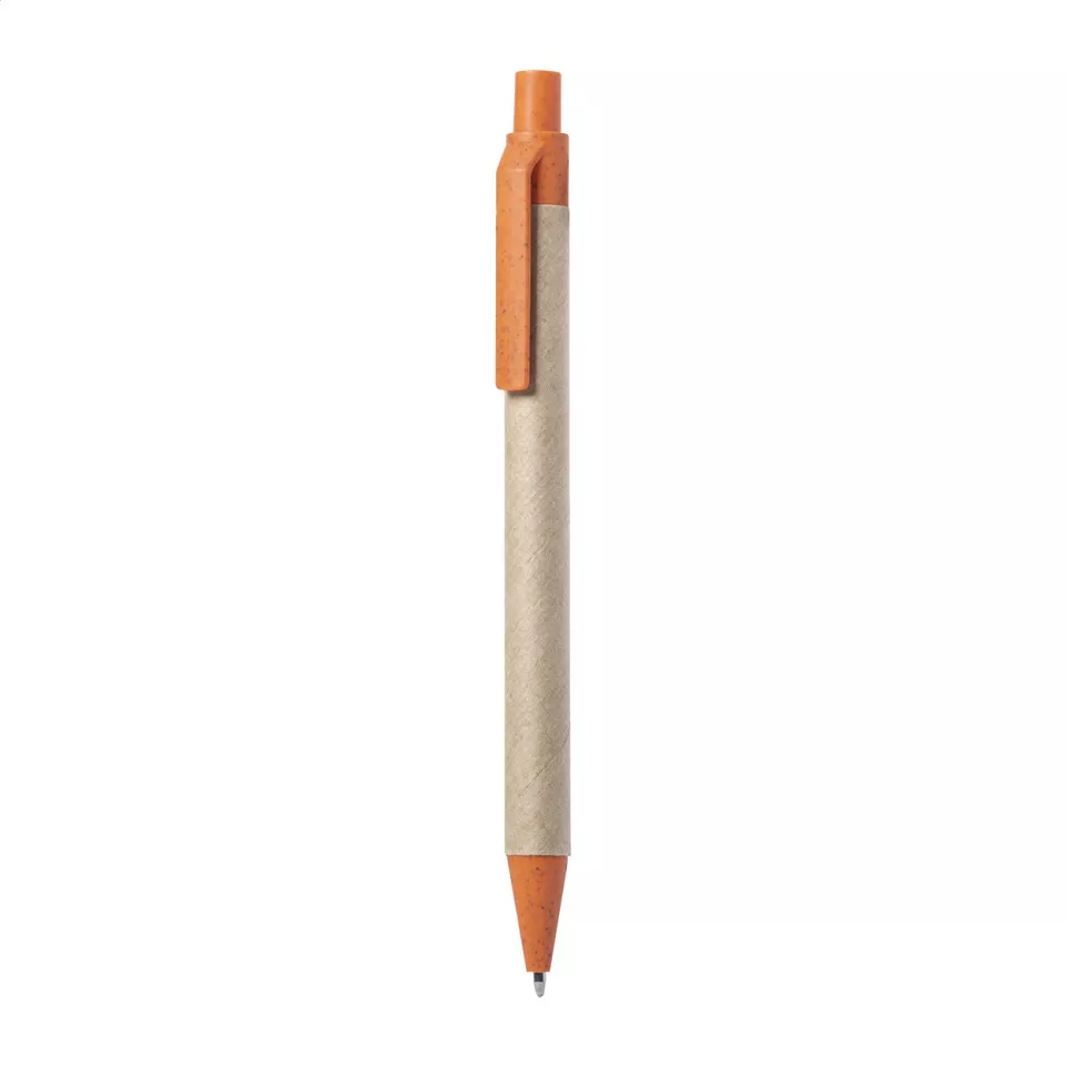 Wepel orange natural ballpoint pen 