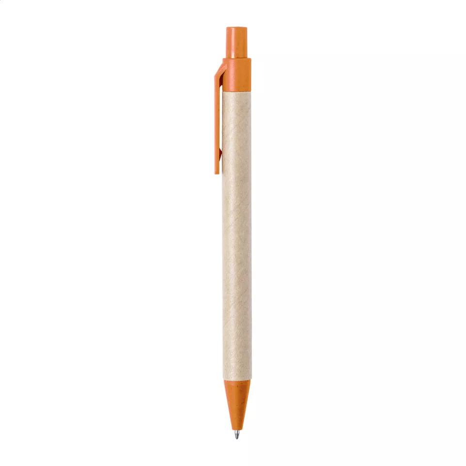 Wepel oranje natuurlijk balpen 