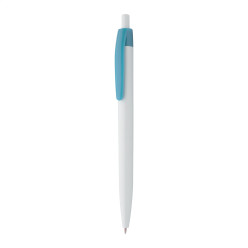Snow Leopard light blue white ballpoint pen 