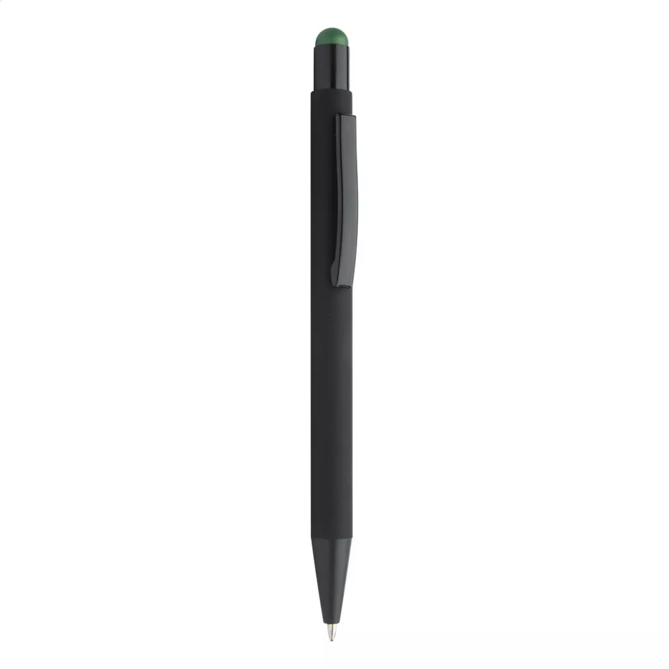 Pearly donker groen zwart balpen 