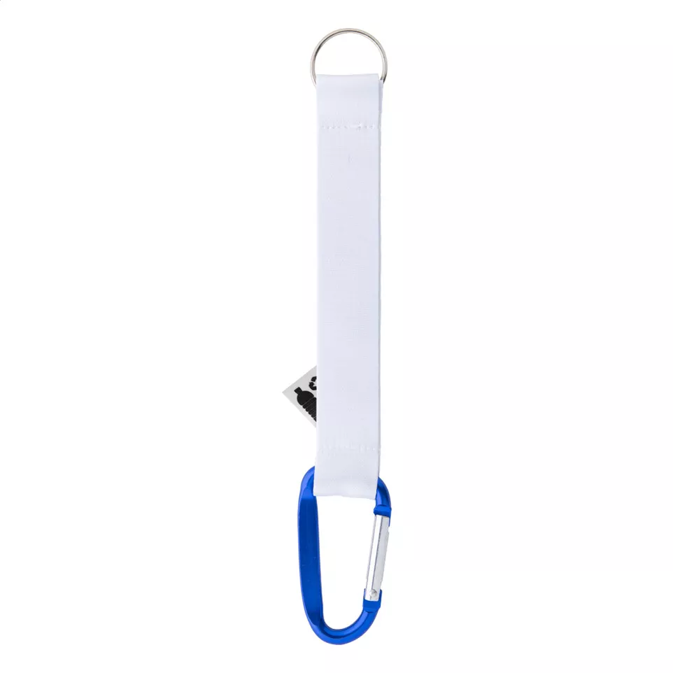 Subiner RPET blue white custom keyring 