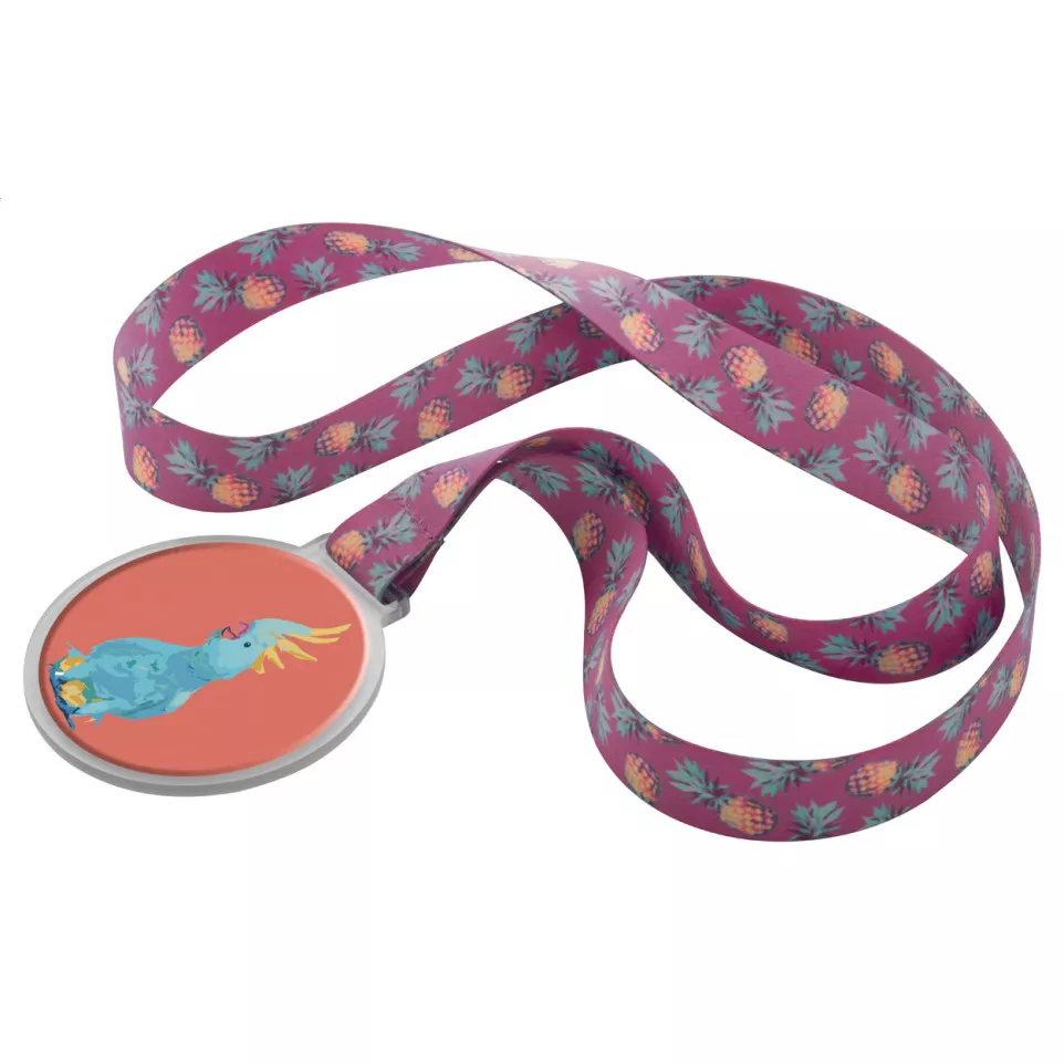 Subdal RPET wit  custom made medaille 
