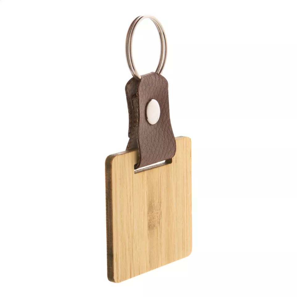 Blopp natural  keyring, square 