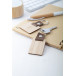 Blopp natural  keyring, rectangle 