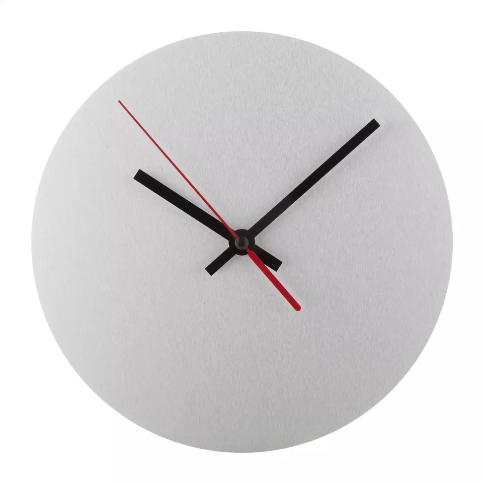 BeTime Alu D zilver  wandklok 