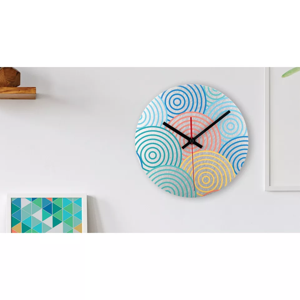 BeTime Alu D silver  wall clock 