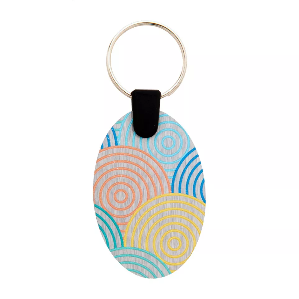 Aluudy B zilver  sleutelhanger 