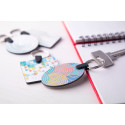 Aluudy B silver  keyring 