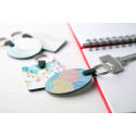 Aluudy B silver  keyring 