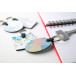 Aluudy B zilver  sleutelhanger 