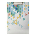 Aloopy silver  custom made A4 size clipboard 