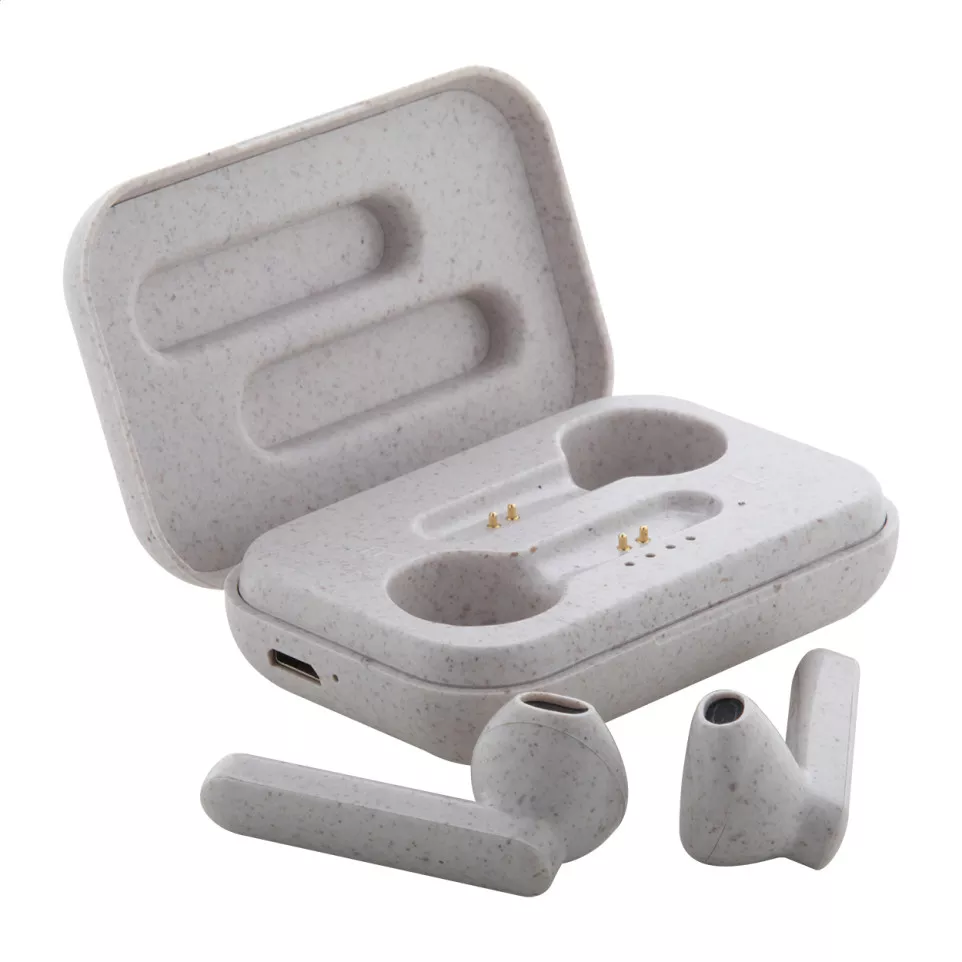 Wence beige  wireless earphones 