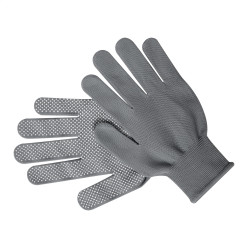 Horgol gris cendré  gants 
