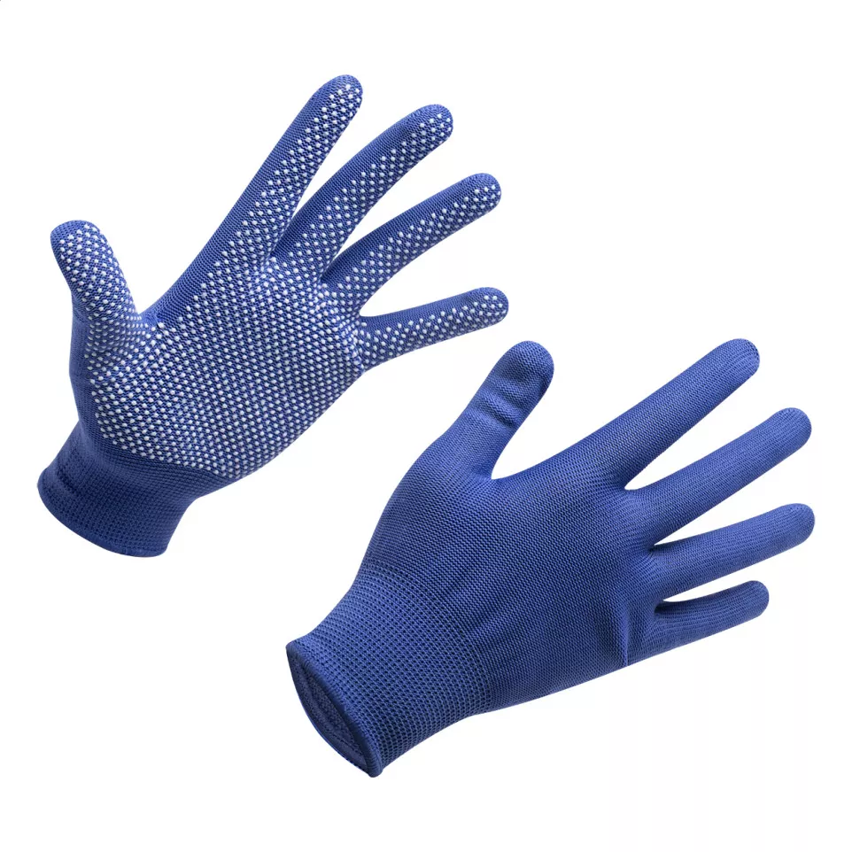 Horgol blauw  handschoenen 
