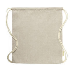 Koreby beige  trekkoord tas 