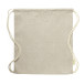 Koreby beige  trekkoord tas 