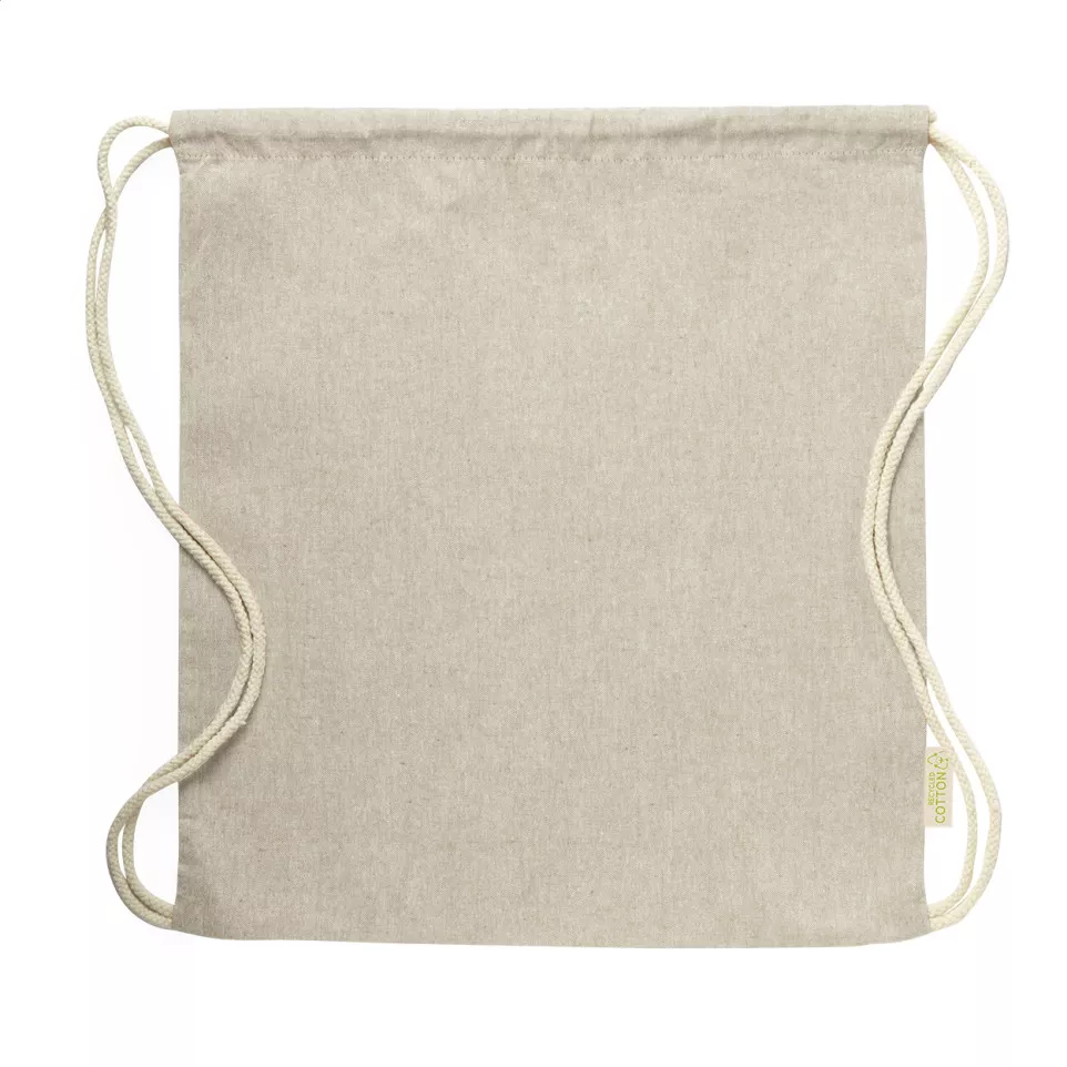 Koreby beige  trekkoord tas 