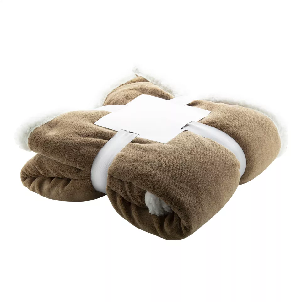 Sammia brown  coral fleece blanket 