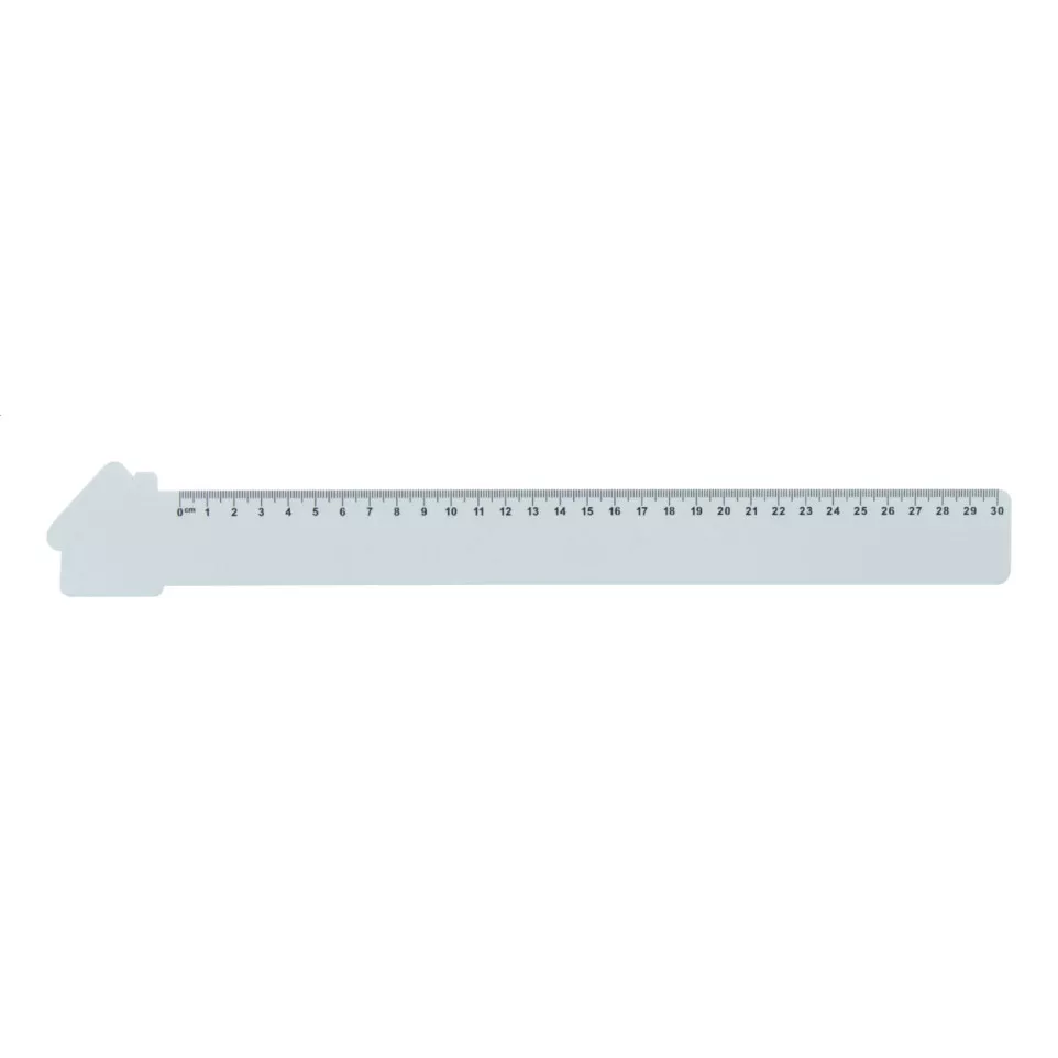 Couler 30 white  30 cm ruler, house 