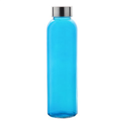 Konga blauw  glazen fles 