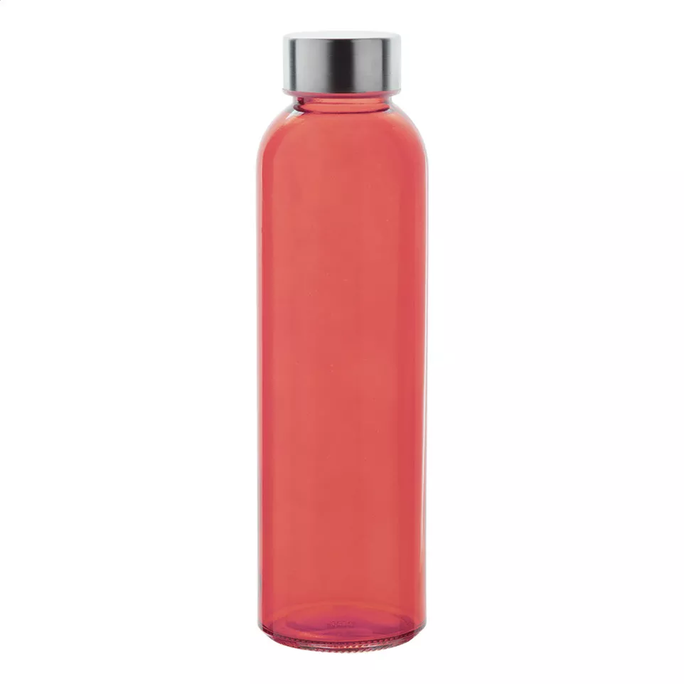 Konga red  glass bottle 