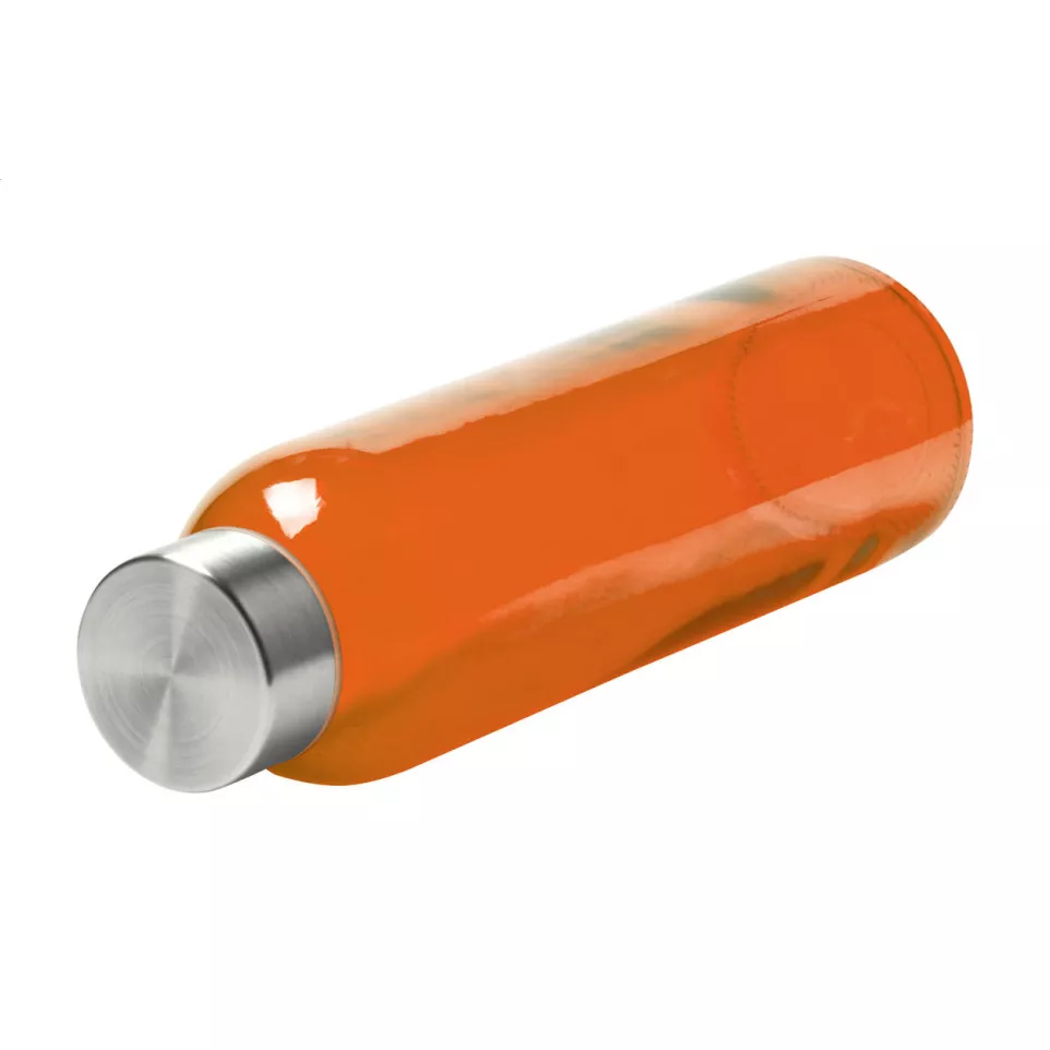 Konga oranje  glazen fles 