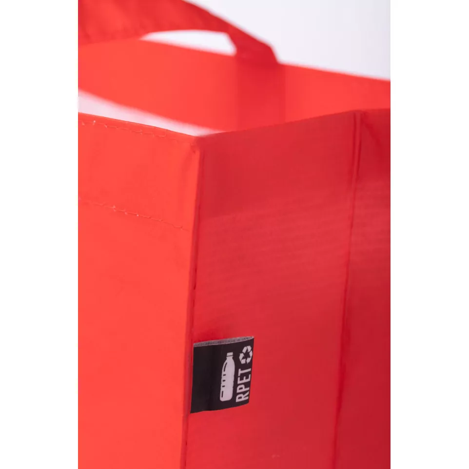 Laster rouge  sac shopping en RPET 