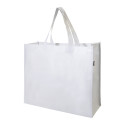 Laster white  RPET shopping bag 