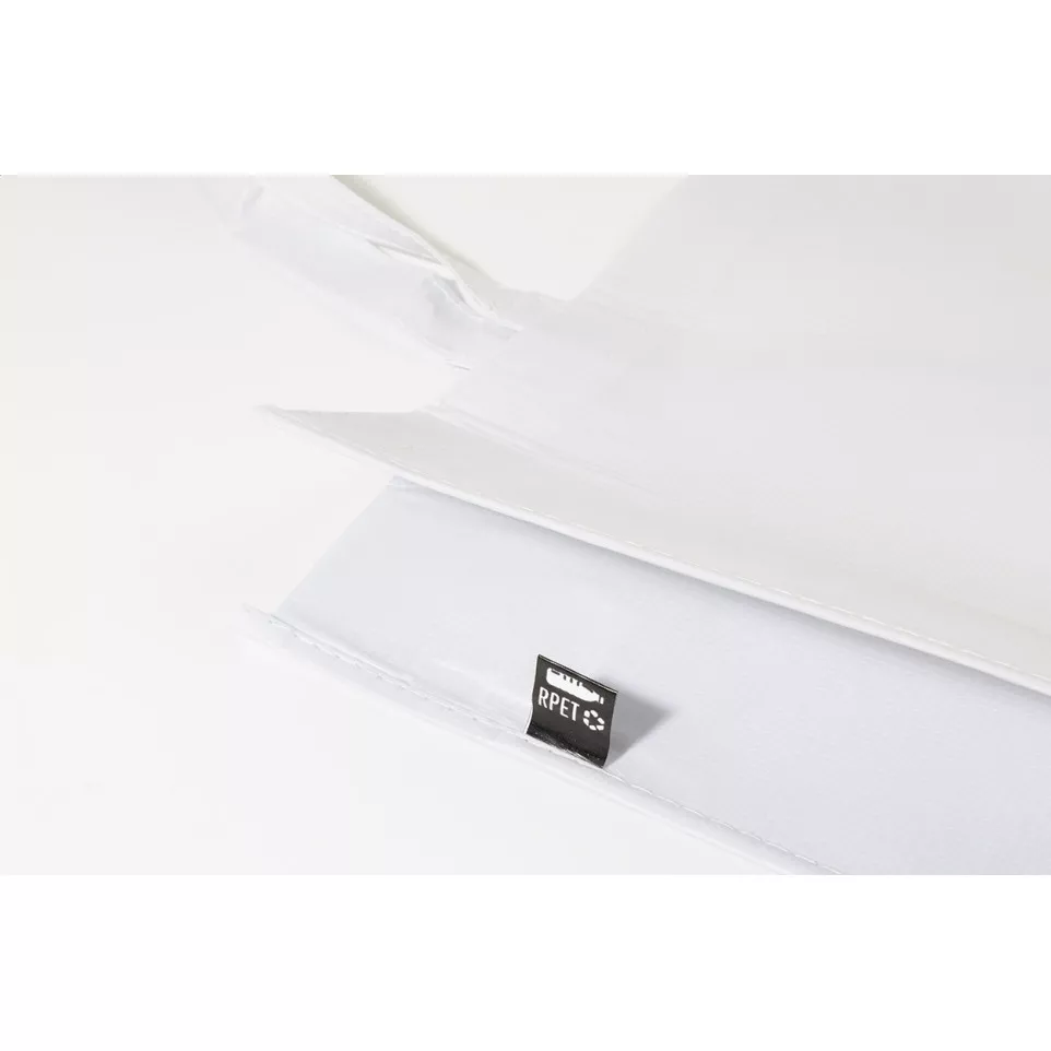 Laster white  RPET shopping bag 