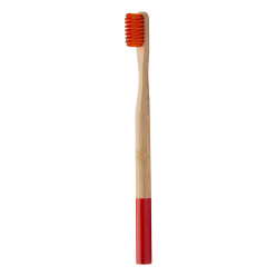 ColoBoo rouge naturelle brosse à dents en bambou 