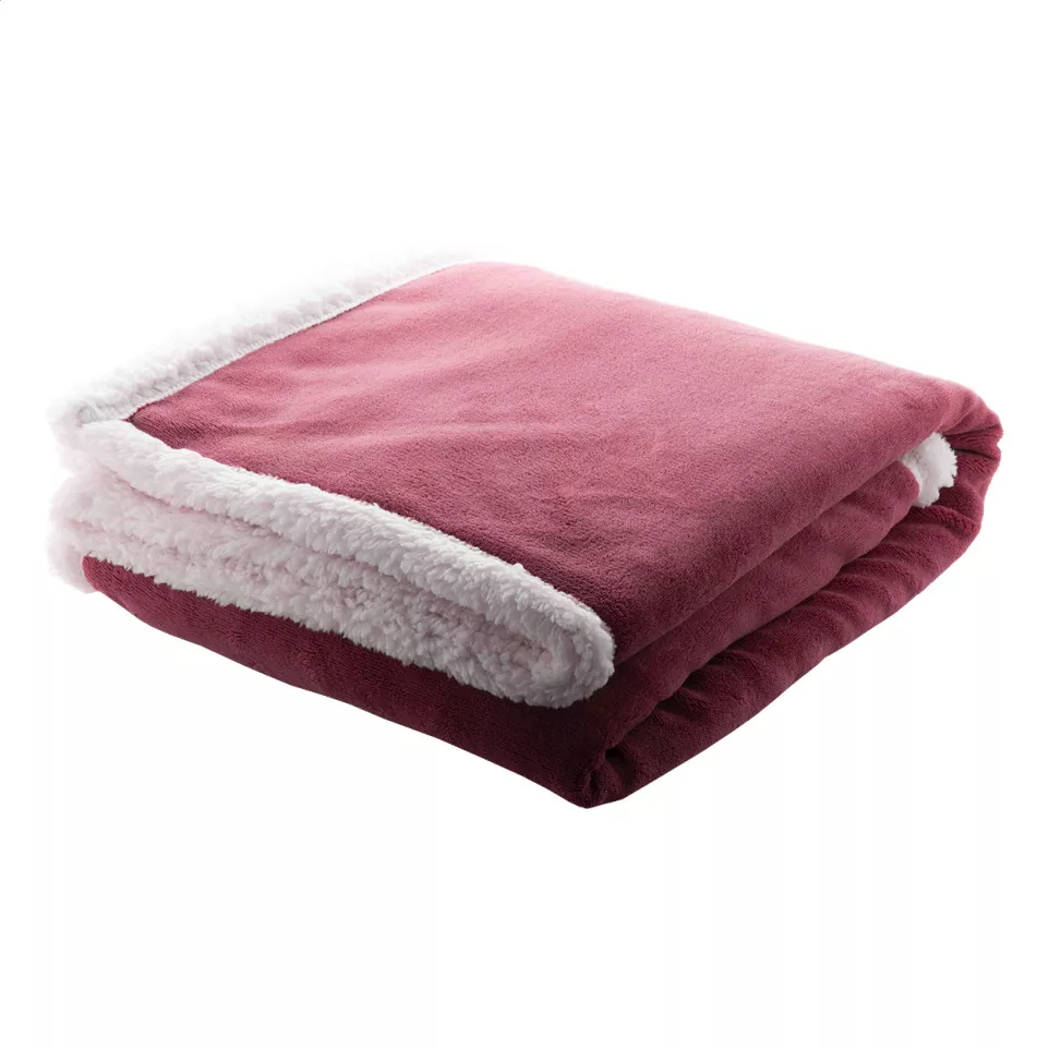 Sammia bordeaux  coral fleece deken 