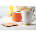 CreaCoast white  coaster, circle 