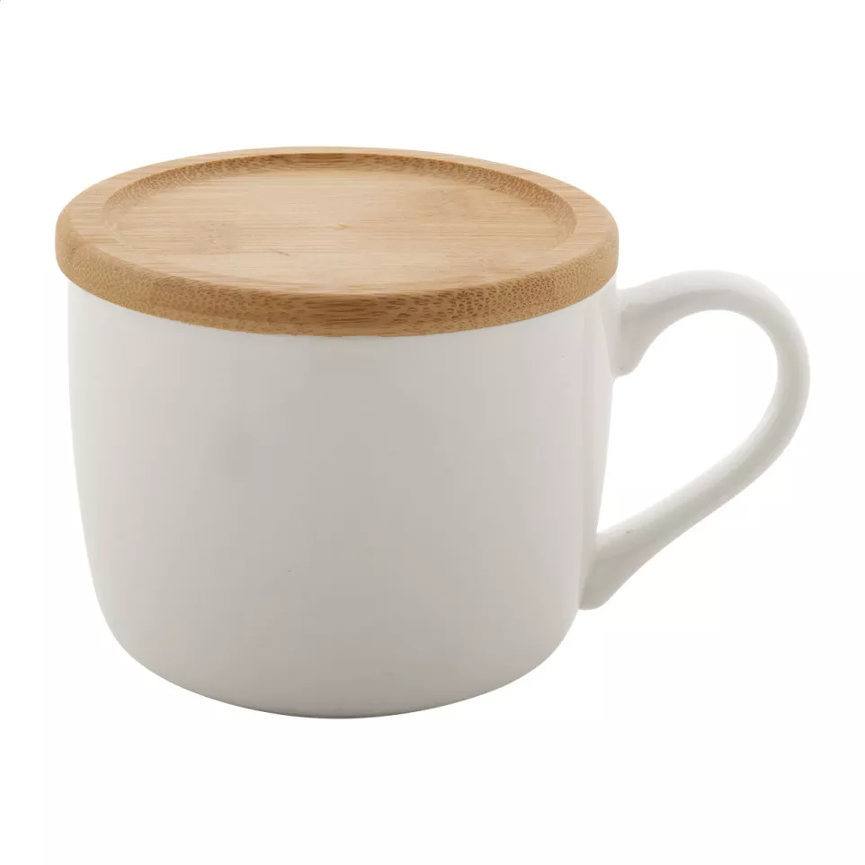 Athena white  porcelain mug 