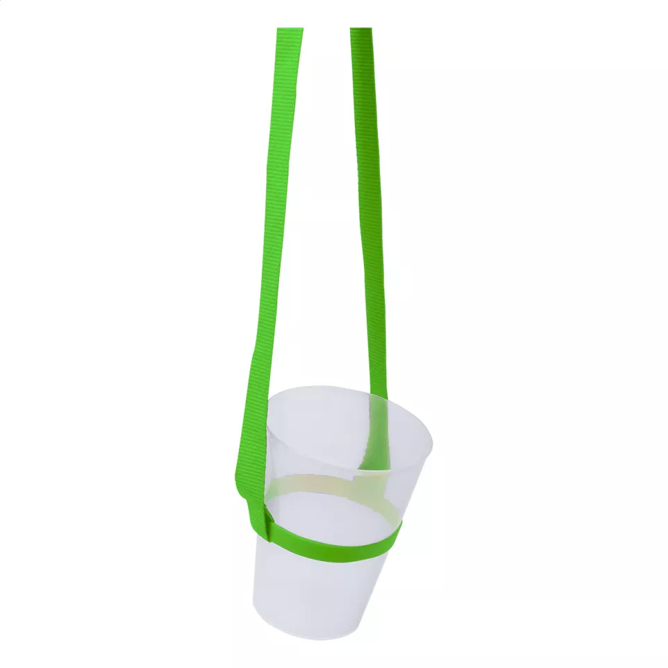 Lancup green  drink holder lanyard 