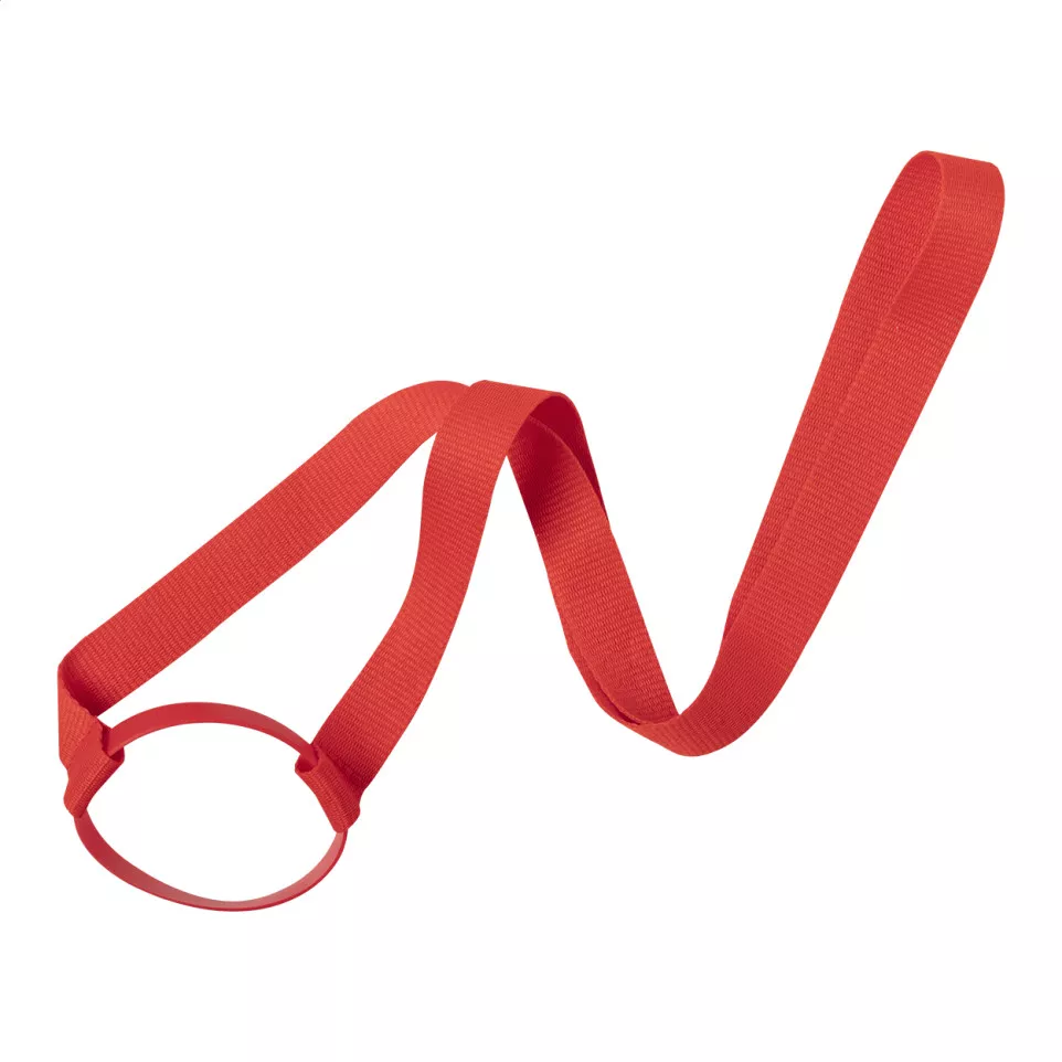 Lancup rood  drink houder lanyard 