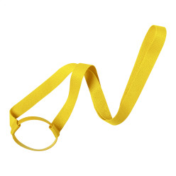 Lancup geel  drink houder lanyard 