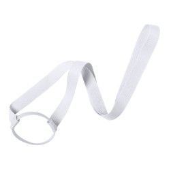 Lancup white  drink holder lanyard 