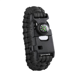 Peary black  survival bracelet 