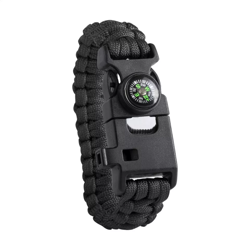 Peary black  survival bracelet 